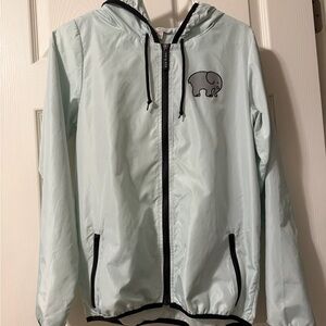 Ivory Ella Mint Green Raincoat / Windbreaker XS